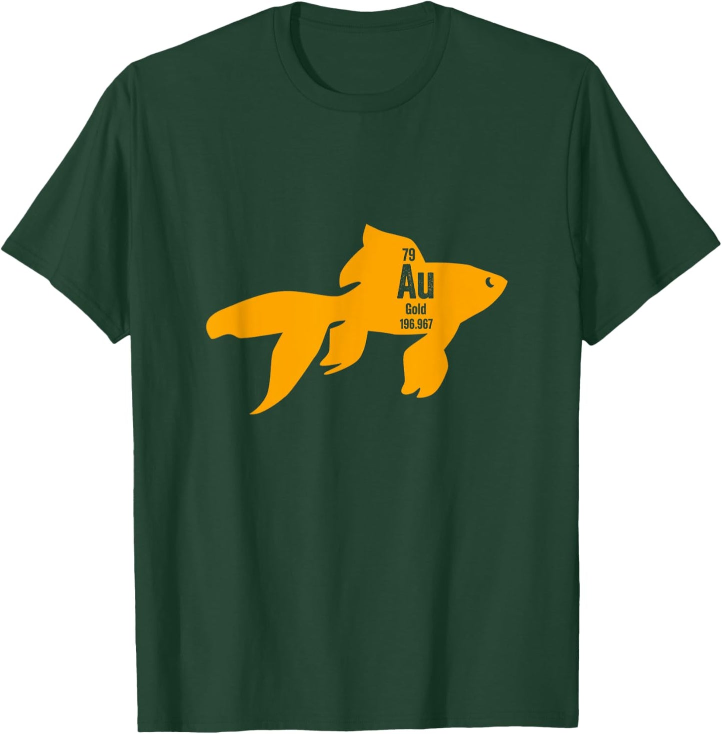 Funny Au Fish Chemistry Gold Element T-Shirt - T-Shirt | Forest