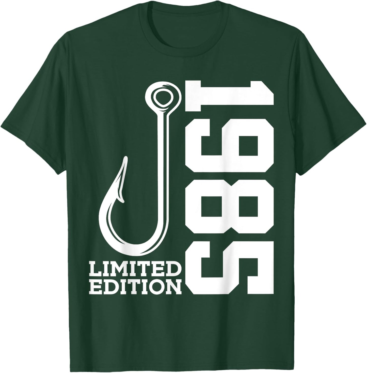 Angler 40th Birthday Fishing Limited Edition 1985 T-Shirt - T-Shirt | Forest