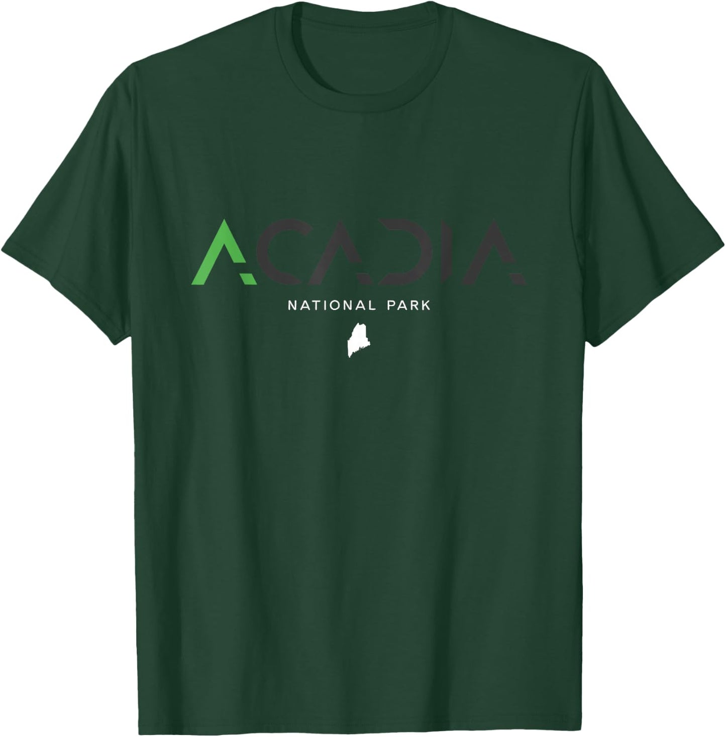 Acadia National Park Maine Tonal Retro Vintage T-Shirt - T-Shirt | Forest