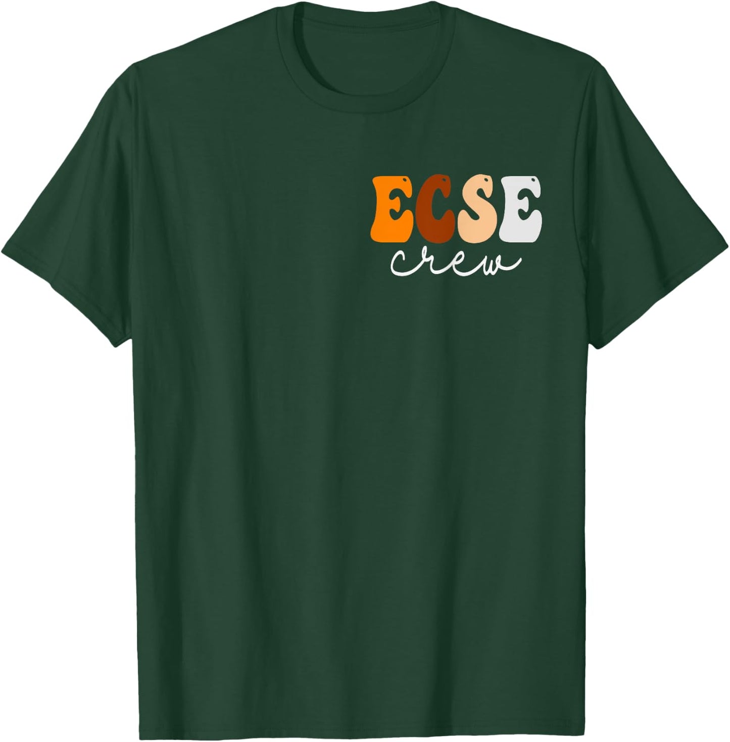 ECSE Crew Cute Groovy Fall Autumn Lovers Appreciation Day T-Shirt - T-Shirt | Forest