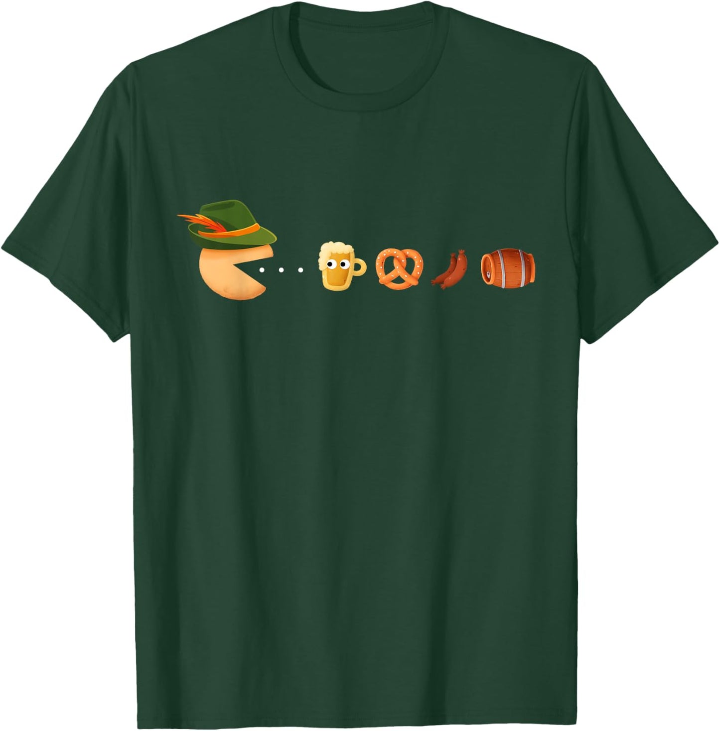 Funny Oktoberfest Gamer, Beer Festival, German Beer Drinking T-Shirt - T-Shirt | Forest