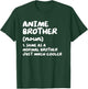 Anime Brother Funny Typography Gifts -Adults Black Distressed Kawaii Grunge Pastel Goth Lightweight Classic Fit Anime Small T-Shirt - T-Shirt | Forest