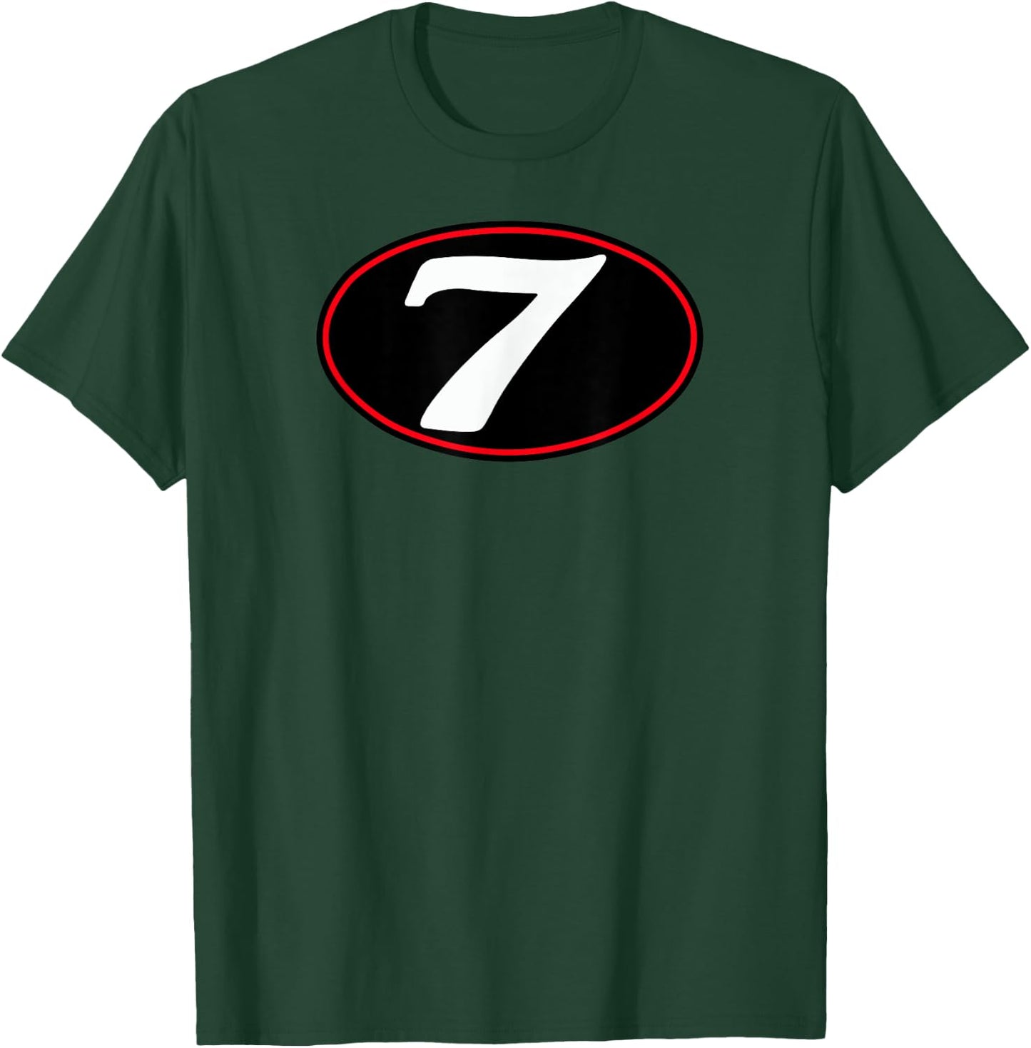 MG V7 Cafe Racer Italian Motorcycle #7 Oval Logo (Black) T-Shirt - T-Shirt | Forest
