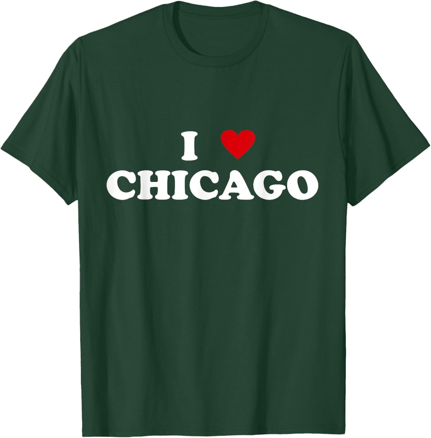 I Heart USA City - I Love Chicago T-Shirt - T-Shirt | Forest