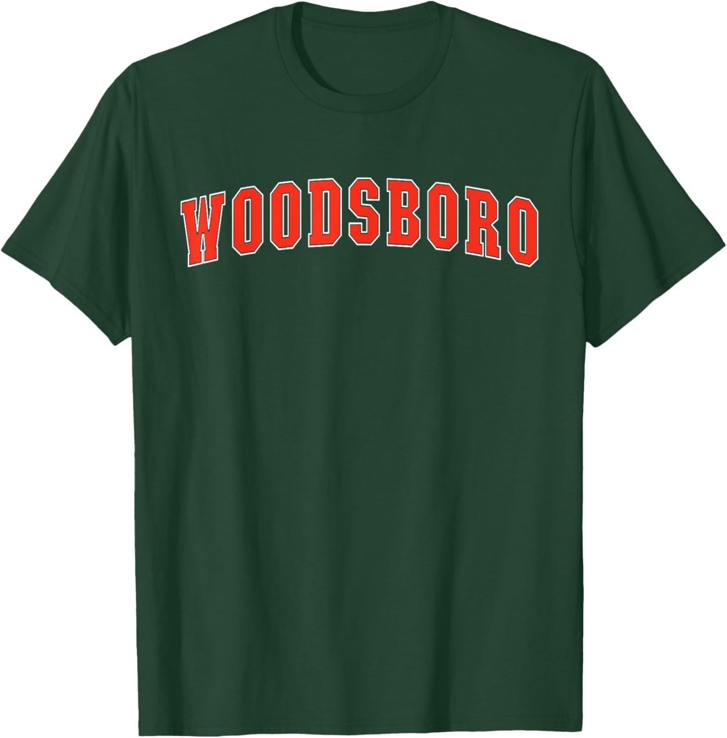 Woodsboro Texas TX College Style Red Text Woodsboro T-Shirt - T-Shirt | Forest