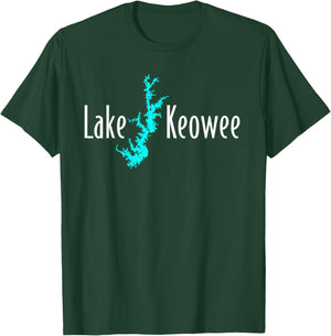 Minimalist Lake Keowee - South Carolina T-Shirt - T-Shirt | Forest