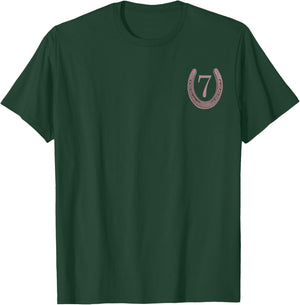 Lucky Horseshoe and the number 7. T-Shirt - T-Shirt | Forest
