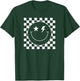 Checkered Lightning Eyes Smile Face Shirt Happy Face Cute T-Shirt - T-Shirt | Forest