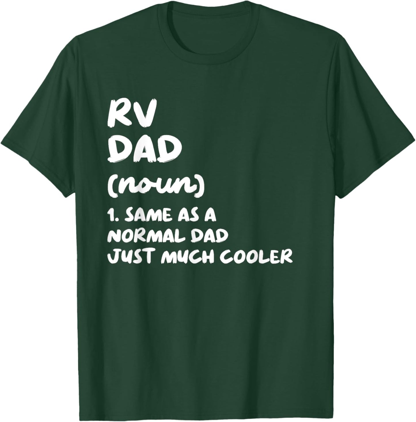 RV Dad Definition Camping Vacation T-Shirt - T-Shirt | Forest