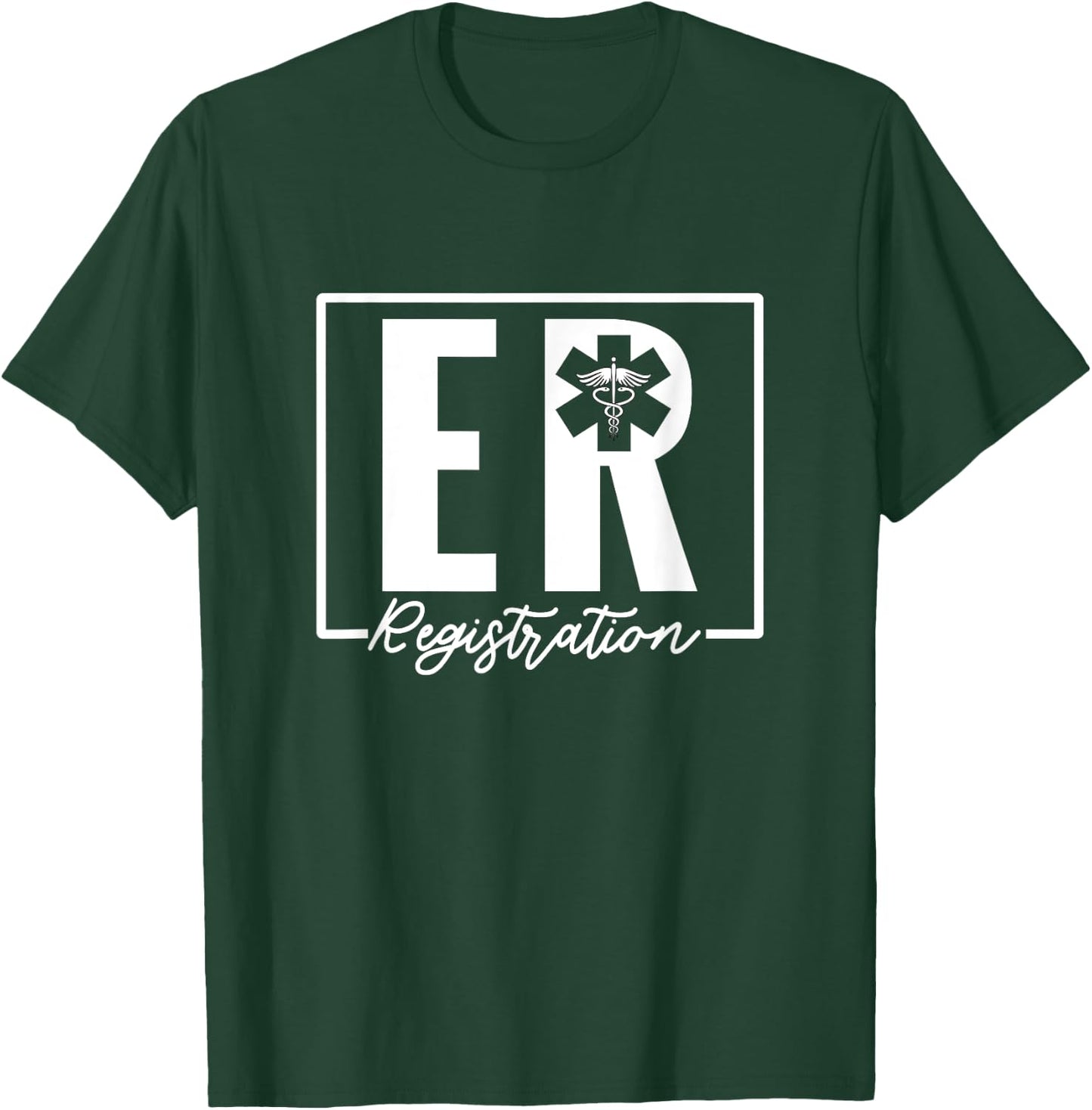 Emergency Registration ER Room patient Register Nursing T-Shirt - T-Shirt | Forest