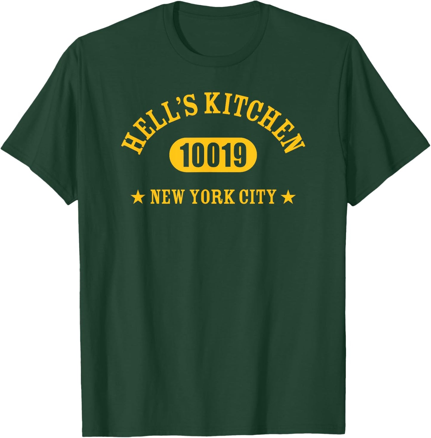 HELL’S KITCHEN 10019 NEW YORK CITY / NYC Athletic Design T-Shirt - T-Shirt | Forest