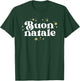 Vintage Buon Natale Italian Christmas Italy Pride Xmas T-Shirt - T-Shirt | Forest