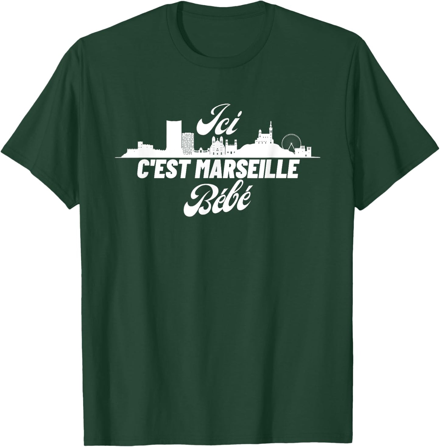 C'est Marseille Baby Football Marseille OM [French Language] T-Shirt - T-Shirt | Forest
