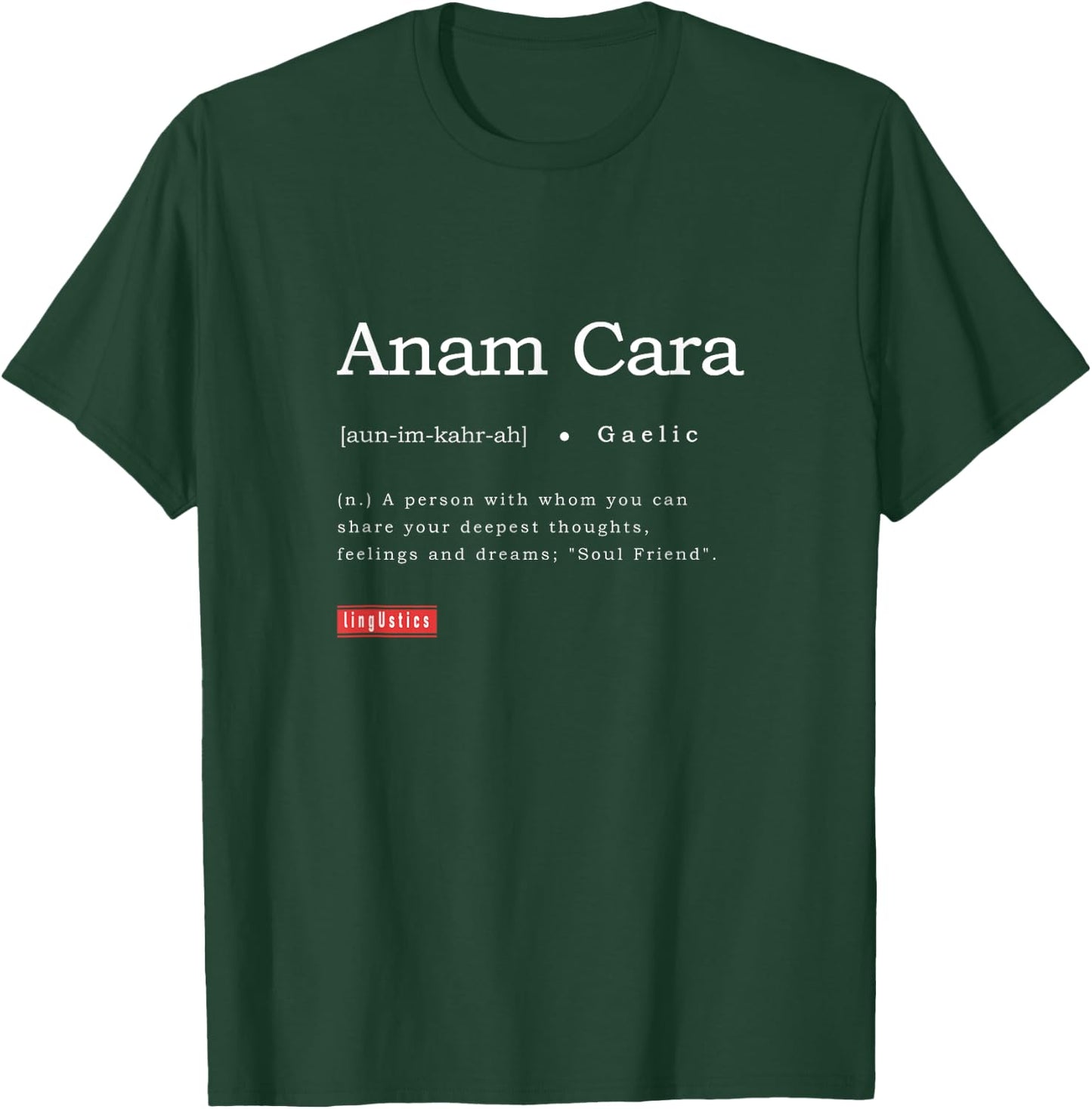 Anam Cara Term Definition Meaning Education | Regular Fit T-Shirt - T-Shirt | Forest