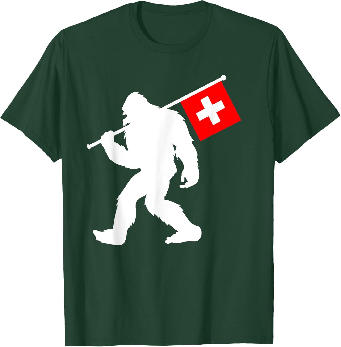 Switzerland Bigfoot T-Shirt - T-Shirt | Forest