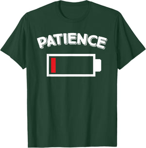 Low Patience Battery T-Shirt - T-Shirt | Forest