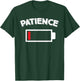 Low Patience Battery T-Shirt - T-Shirt | Forest
