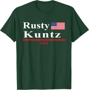 Rusty Kuntz Funny Presidential Election 2024 Parody T-Shirt - T-Shirt | Forest