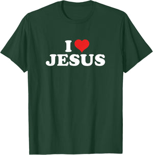 I Love Jesus T-Shirt - T-Shirt | Forest