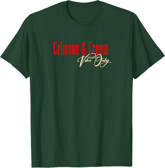 Only DST Crimson and Cream Vibes T-Shirt - T-Shirt | Forest