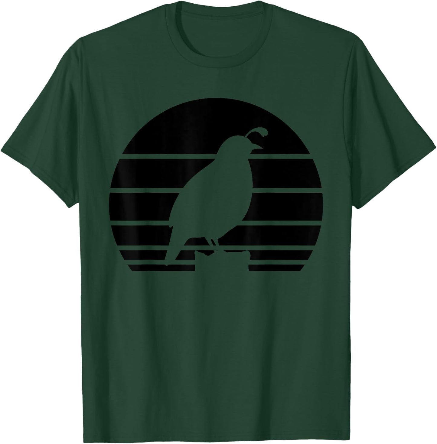 Cool Quail Art Men Women Bird Hunter Quail Upland Hunter T-Shirt - T-Shirt | Forest