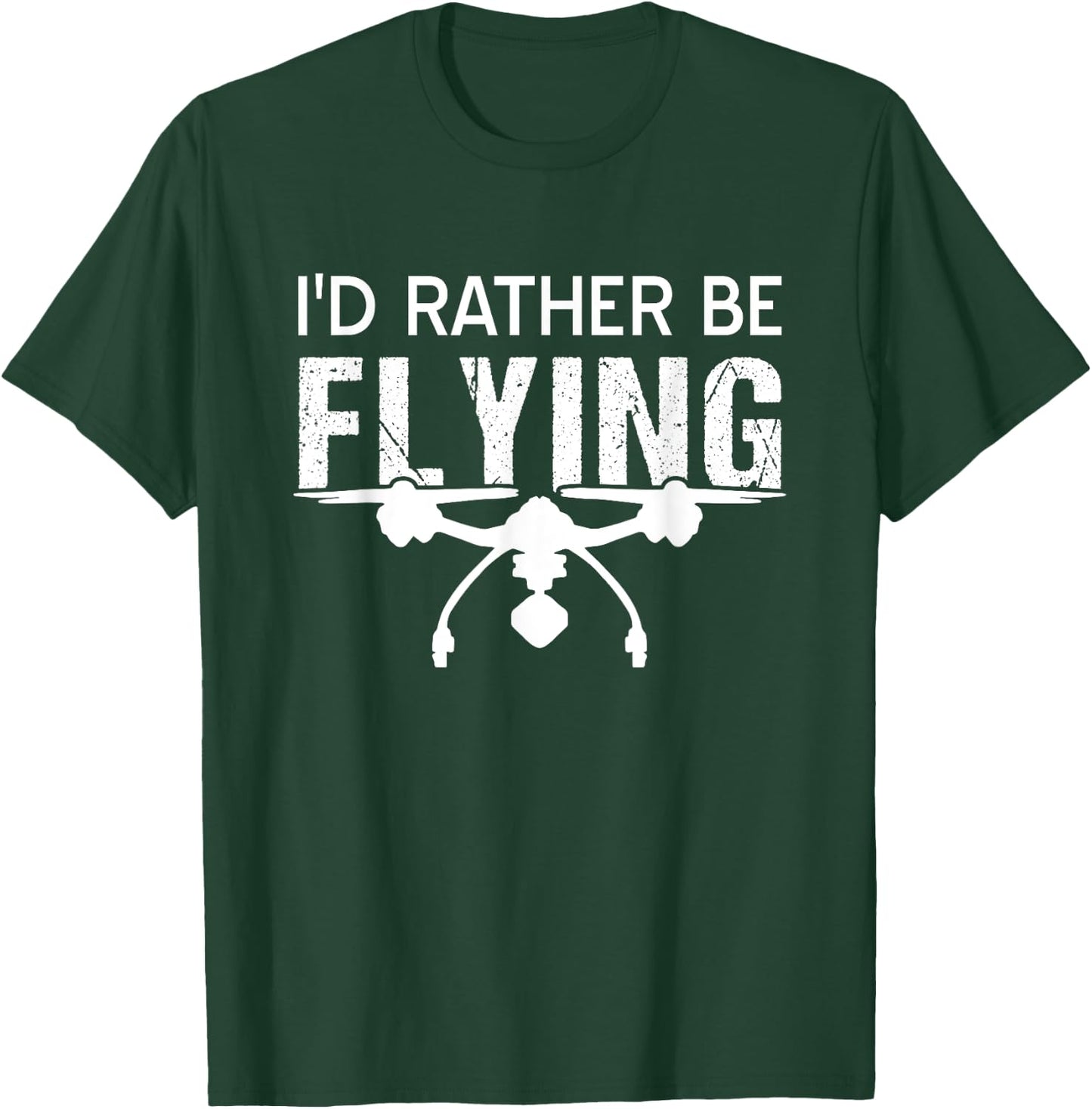 Drone drone captain vintage quadcopter sayings T-Shirt - T-Shirt | Forest