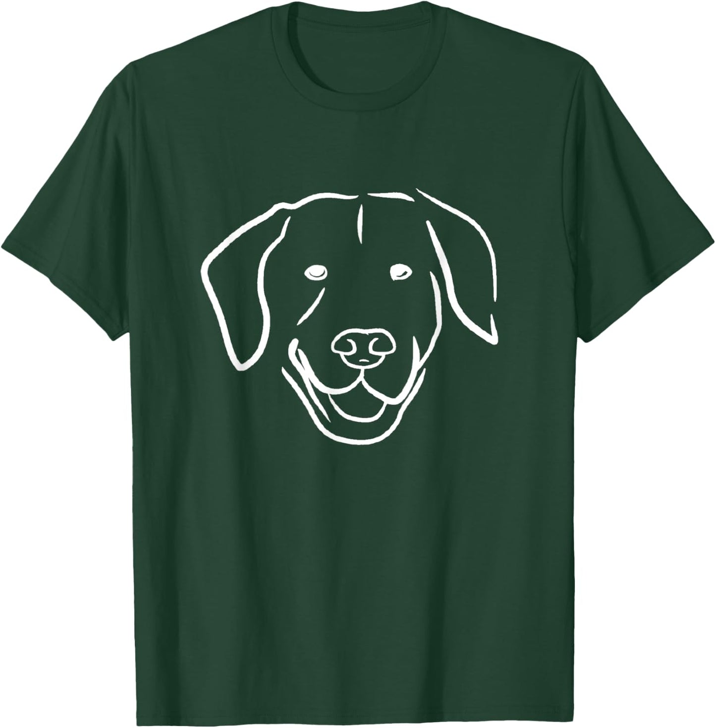 Dog Line Art Minimal Dog Women T-Shirt - T-Shirt | Forest