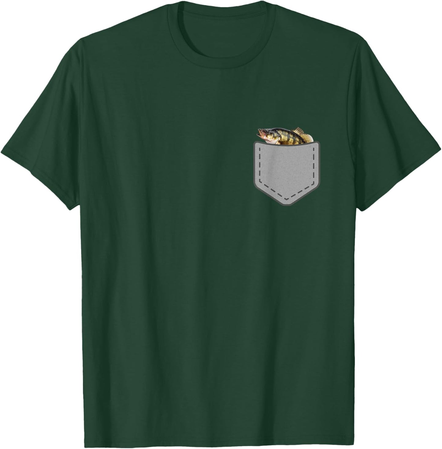 Funny Bass Fish In Your Pocket Fishing T-Shirt - T-Shirt | Forest