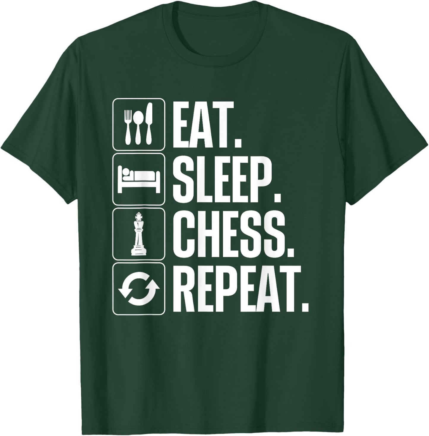 Cute Chess Player Art Boys Kids Chess Lover Novelty T-Shirt - T-Shirt | Forest