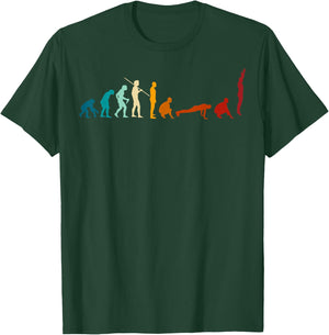 Evolution of Burpees - Funny Personal Trainer Funny Exercise T-Shirt - T-Shirt | Forest