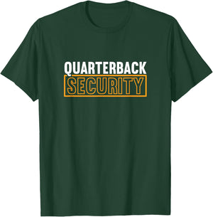 Quarterback Security Football Lineman Line Players T-Shirt - T-Shirt | Forest