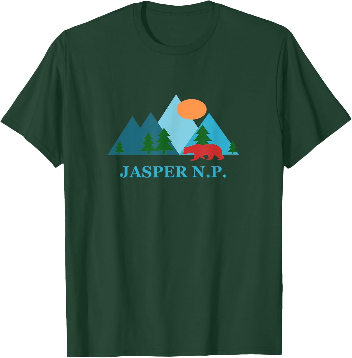Jasper National Park in Canada Nature Vacation Souvenir T-Shirt - T-Shirt | Forest