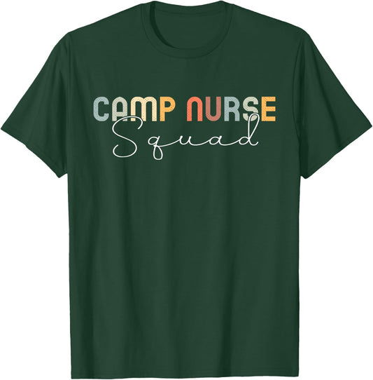 Camp Nurse Squad Nursing Summer Medical Staff Women T-Shirt - T-Shirt | Forest
