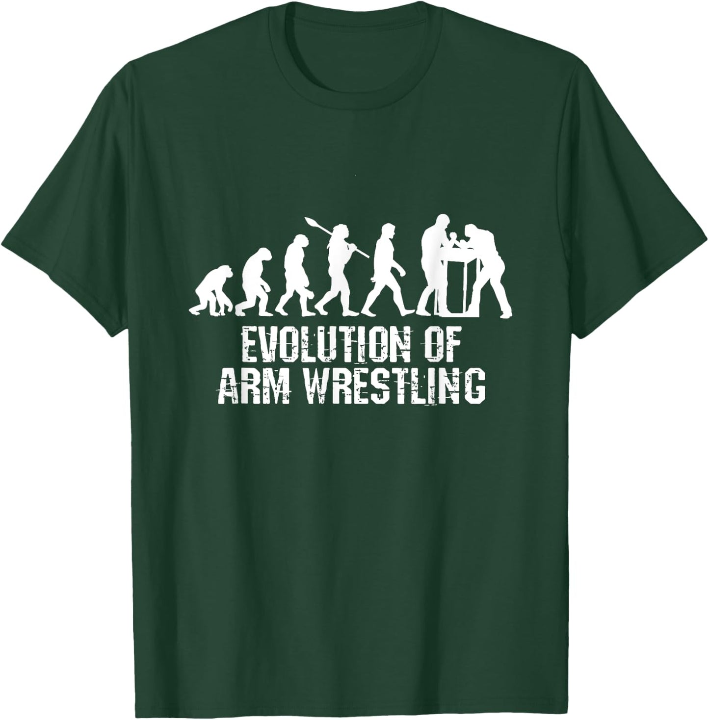 Evolution Of Arm Wrestling T-Shirt - T-Shirt | Forest