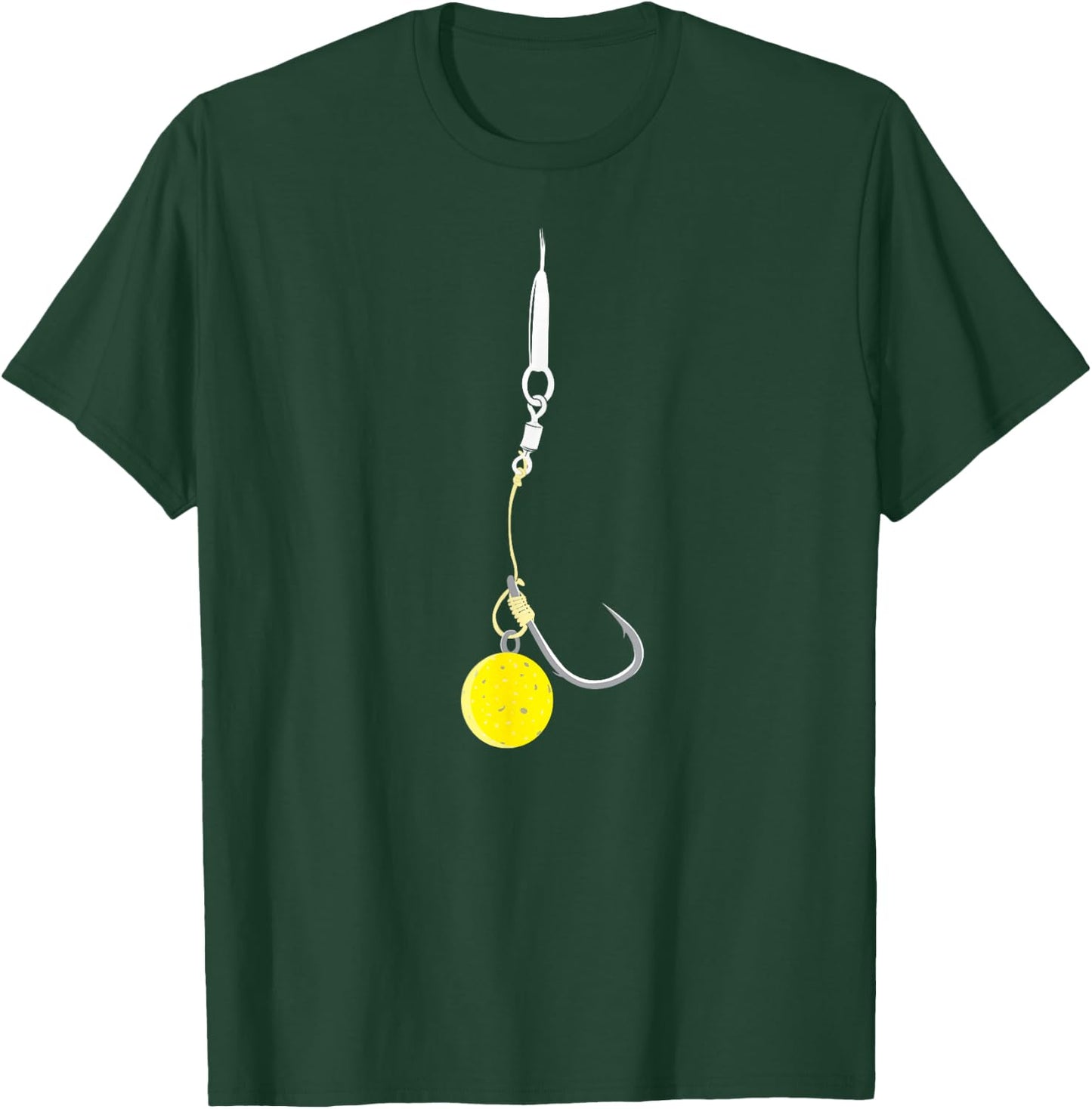 Carp Fishing Hair Rigs Corn Bait Angling Fisherman T-Shirt - T-Shirt | Forest