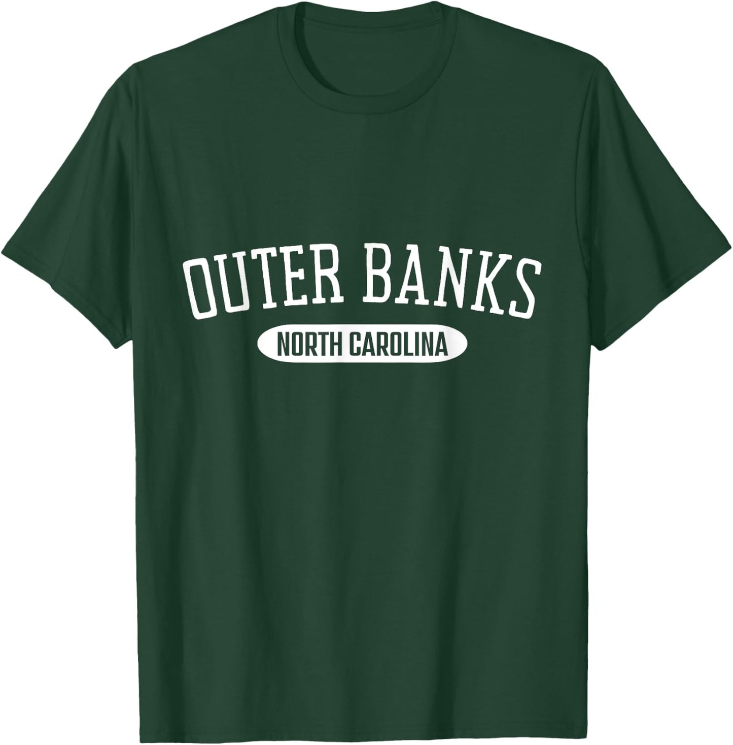 Outer Banks Shirt College Style North Carolina OBX Sand Sea T-Shirt - T-Shirt | Forest