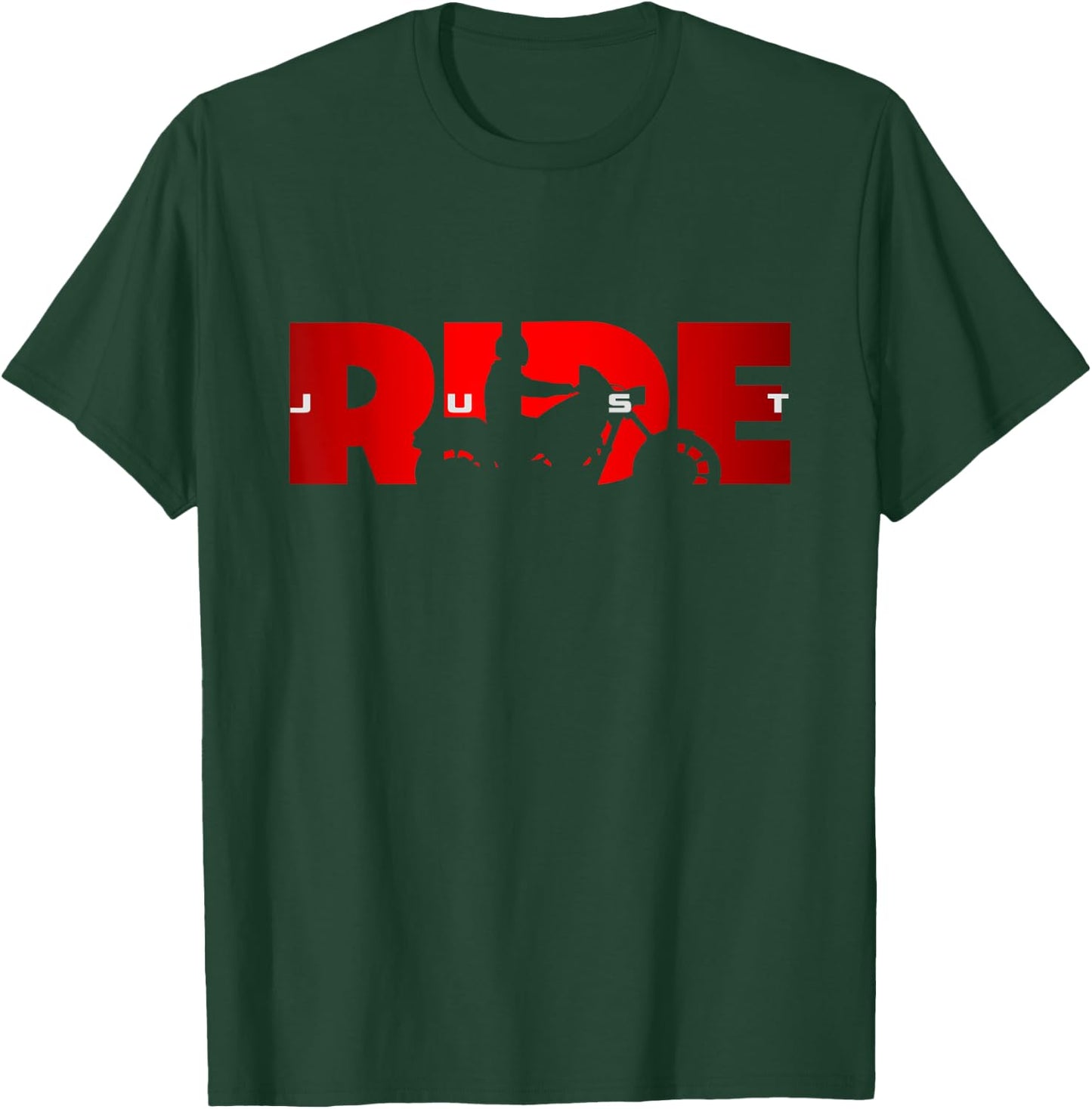 Just Ride Motorcycle Apparel - Biker Motorcycle T-Shirt - T-Shirt | Forest