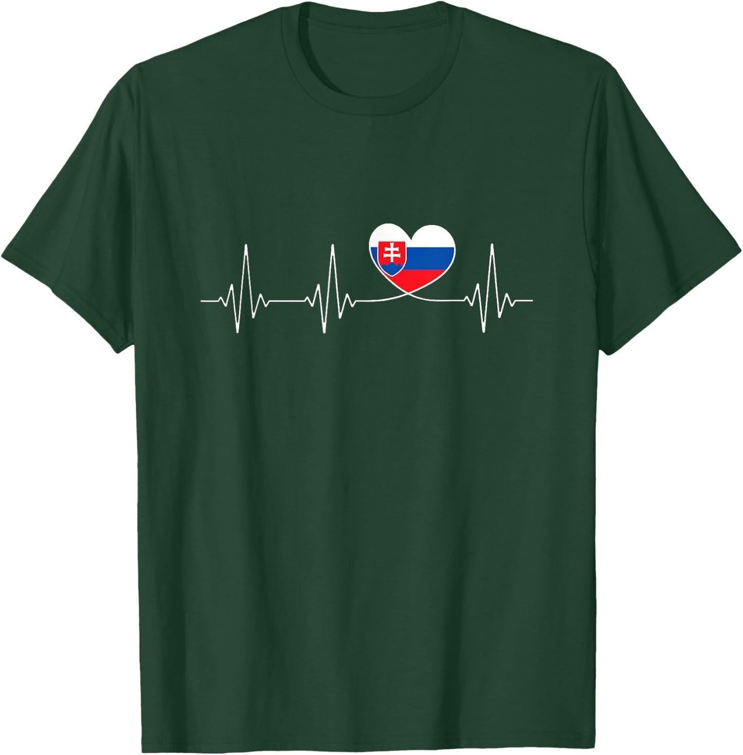 Slovensko Love and Slovak Flag with Heart for Slovakia T-Shirt - T-Shirt | Forest