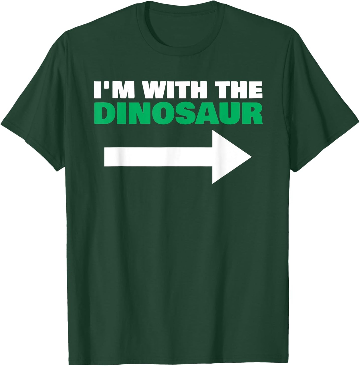 I'm With The Dinosaur Fun Matching Halloween Couple Costume T-Shirt - T-Shirt | Forest