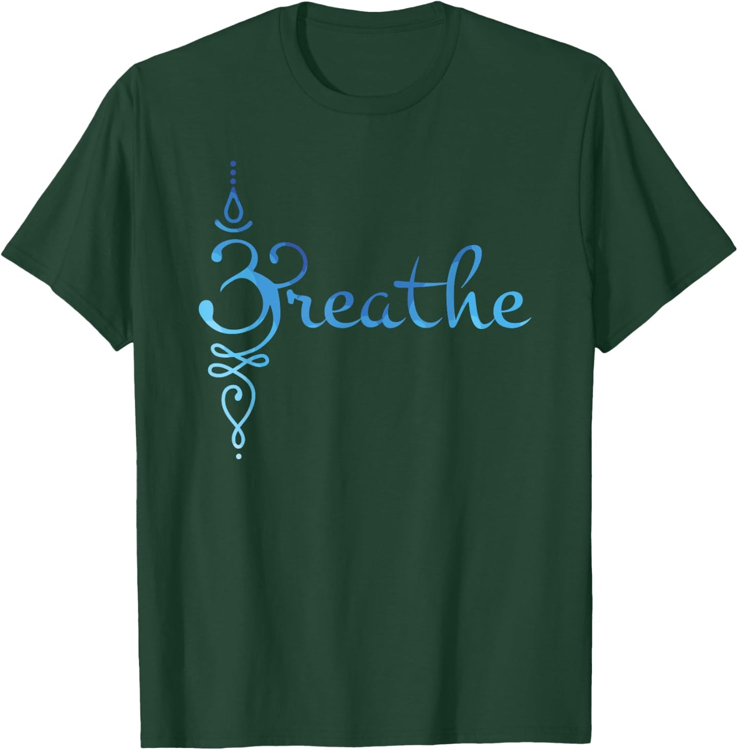 Sanskrit Zen Yoga Meditation Breathing Symbol T-Shirt - T-Shirt | Forest
