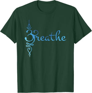 Sanskrit Zen Yoga Meditation Breathing Symbol T-Shirt - T-Shirt | Forest
