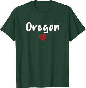 Oregon - I Love Oregon - Classic T-Shirt - T-Shirt | Forest