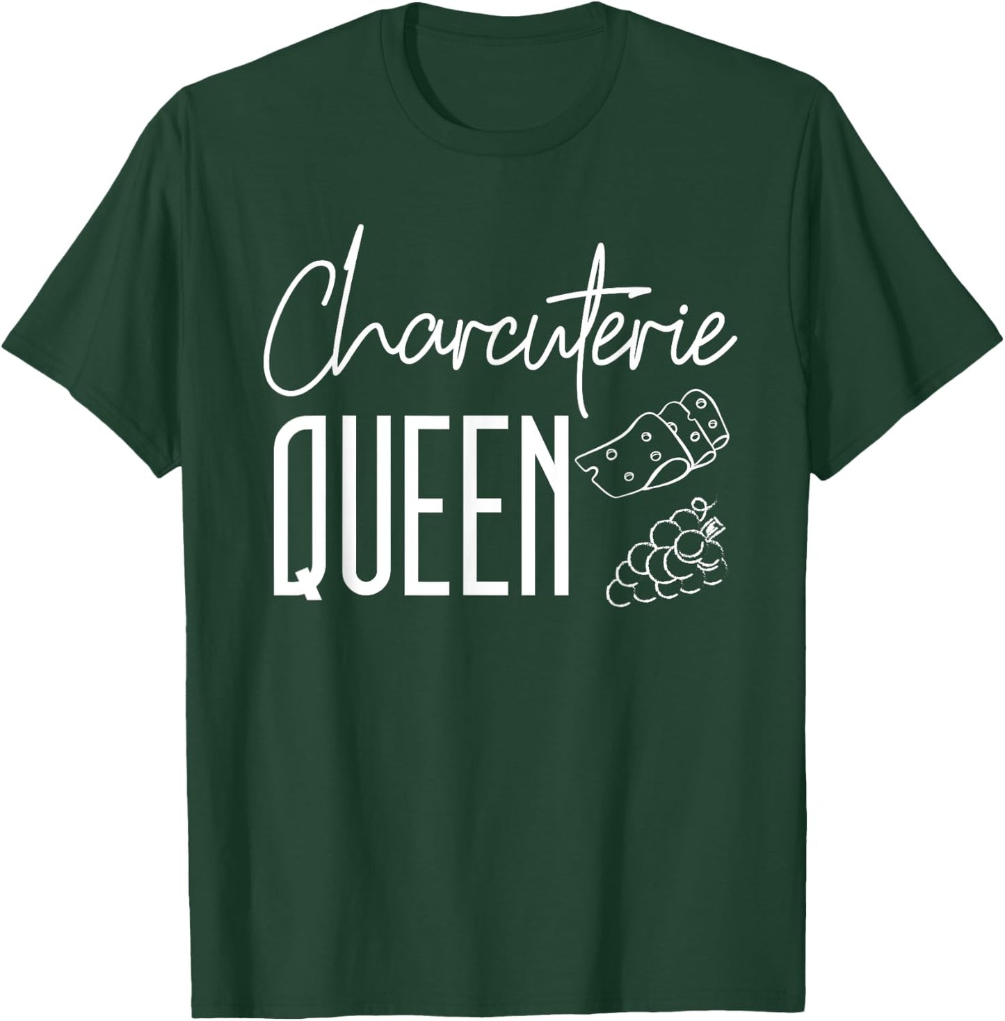 Charcuterie Queen Shirt Charcuterie Board Saying T-Shirt - T-Shirt | Forest