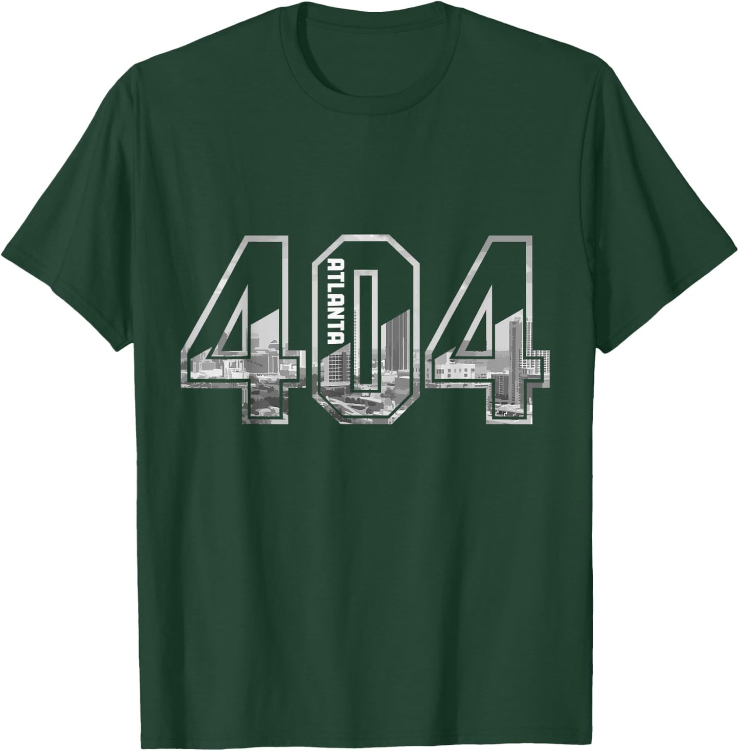 Atlanta Georgia ATL 404 Area Code Pride Skyline Vintage T-Shirt - T-Shirt | Forest