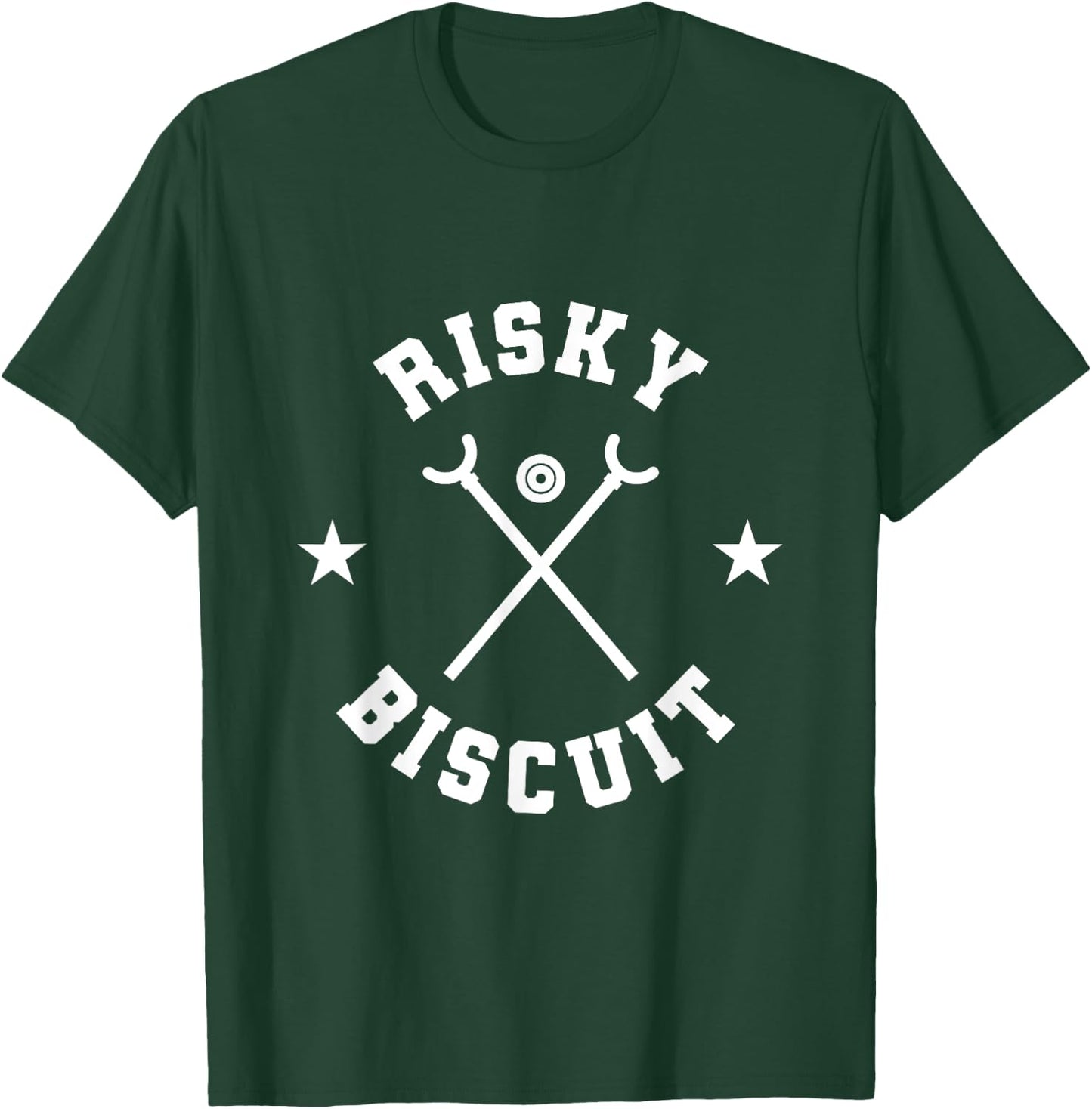 Risky Biscuit Shuffleboard Team T-Shirt - T-Shirt | Forest
