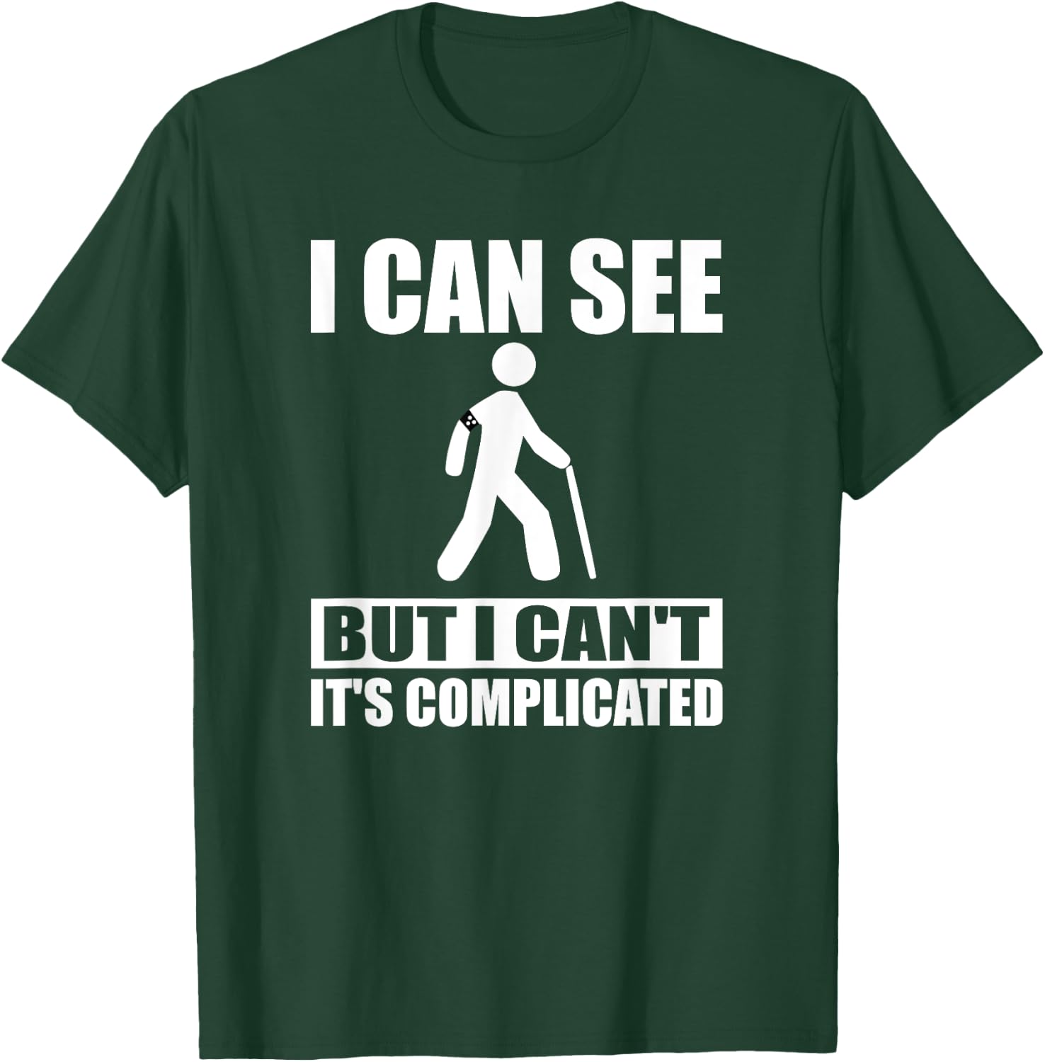 Blind Awareness Braille Teacher I Read braille Men Women T-Shirt - T-Shirt | Forest