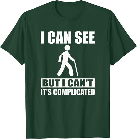 Blind Awareness Braille Teacher I Read braille Men Women T-Shirt - T-Shirt | Forest