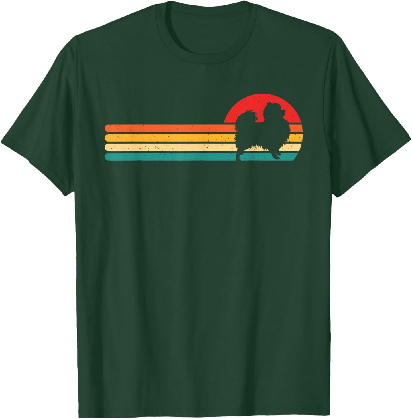 Retro Pomeranian - Pet Lover Dog Owner Animal Lover Women Kids T-Shirt - T-Shirt | Forest