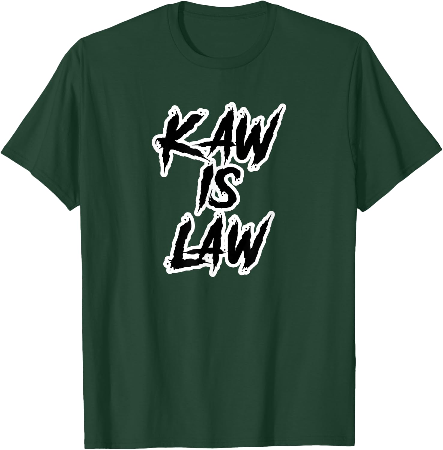 Kaw is Law Battlehawks St. Louis Football Tailgate T-Shirt - T-Shirt | Forest