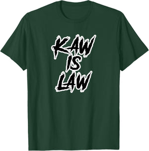 Kaw is Law Battlehawks St. Louis Football Tailgate T-Shirt - T-Shirt | Forest